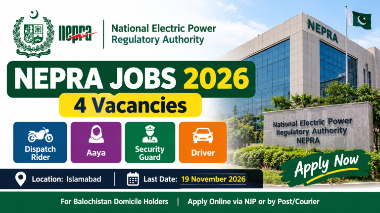 NEPRA Jobs 2026