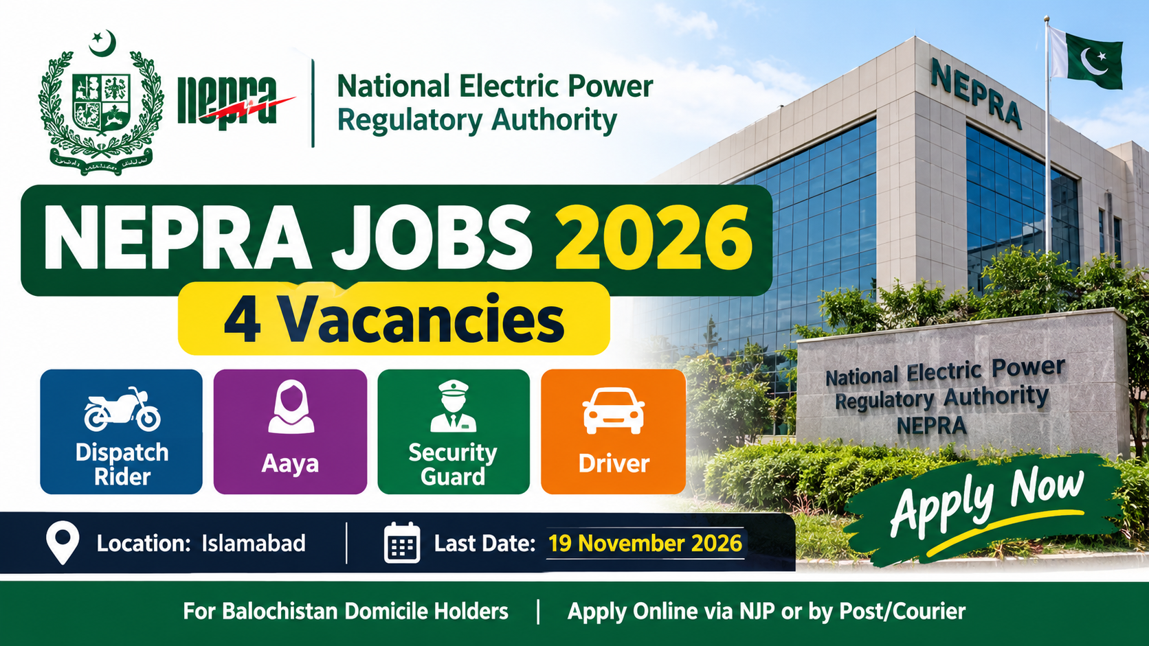 NEPRA Jobs 2026