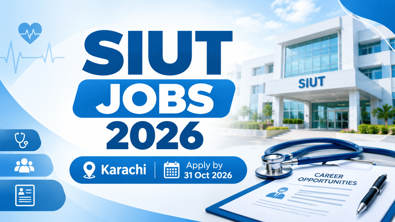 SIUT Jobs 2026 in Karachi